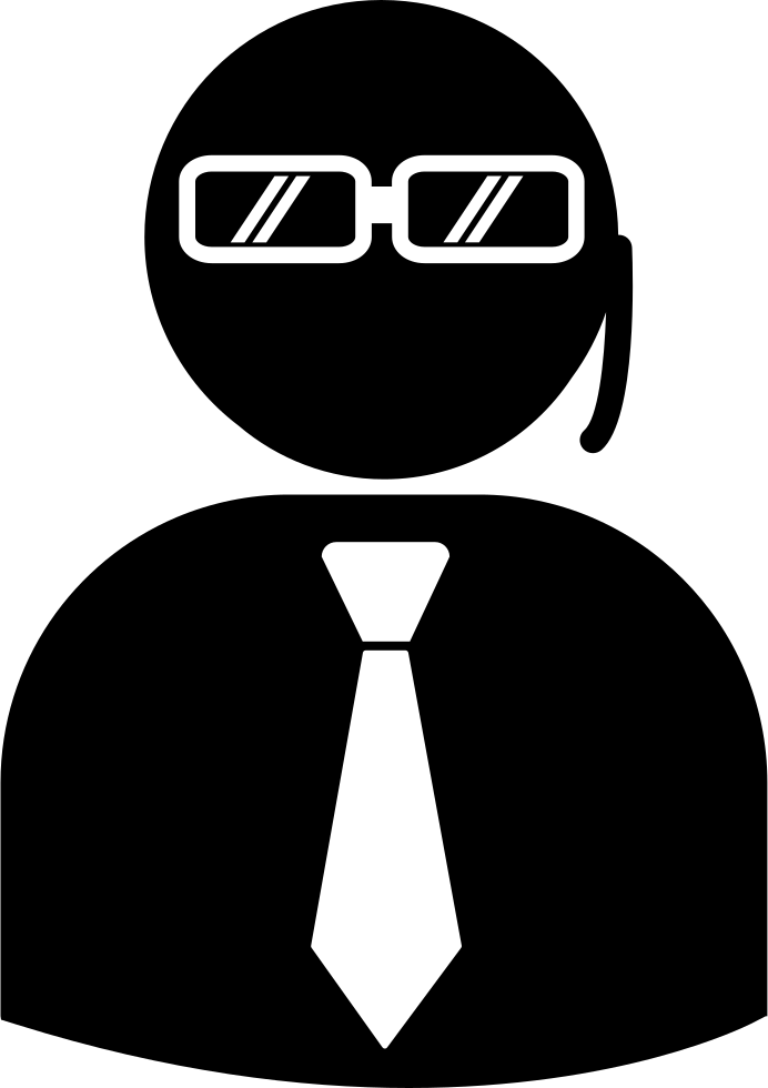 Security Agent With Earpiece Wearing Suit And Tie Comments - Emblem (692x980), Png Download