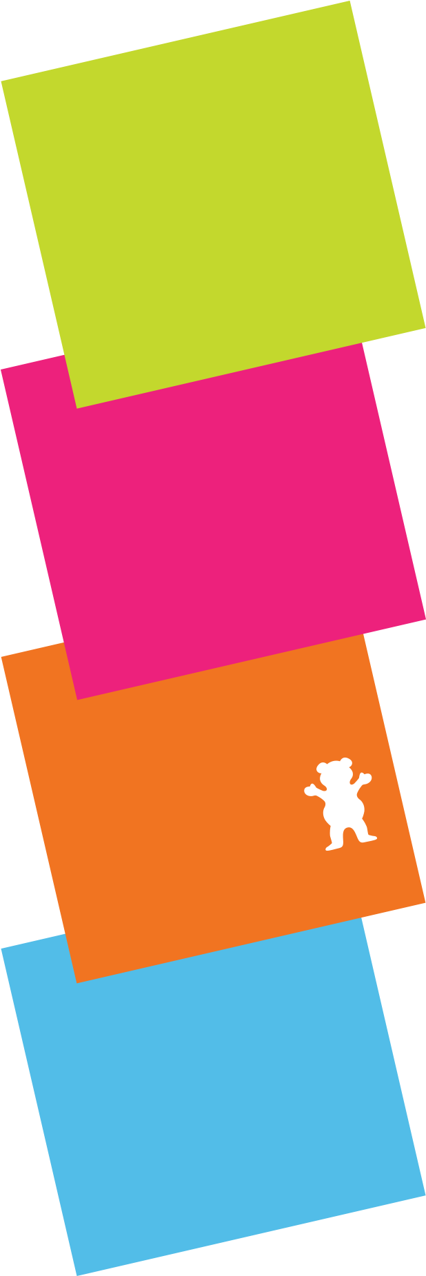 Neon Mini Grip Sheets - Grizzly Griptape (2000x2000), Png Download