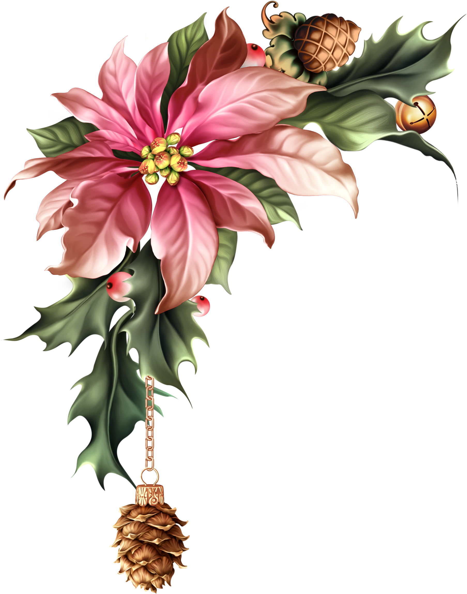 Ornate Christmas Decor Eid, Ribbons, Christmas Cards, - Christmas Day (1852x2336), Png Download