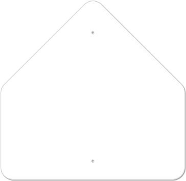 30" Pentagon Non-reflective Sign Blank - Triangle (400x400), Png Download