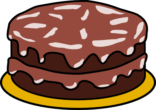 Vector Black And White Download With No Candles Clip - Birthday Cake Clip Art (600x425), Png Download
