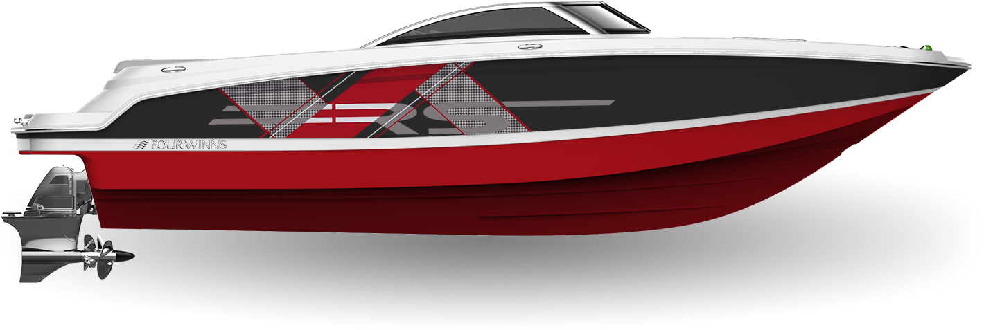 Jet Black & Crimson Red - Boat (1440x993), Png Download