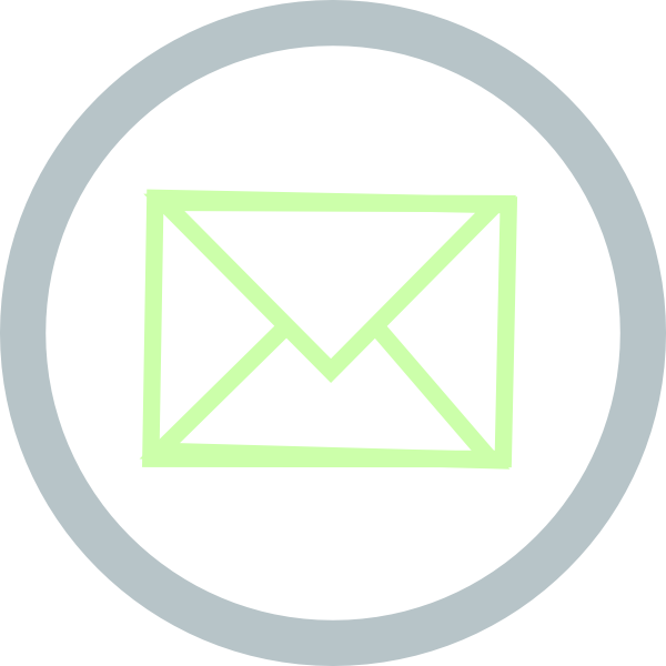 This Free Clipart Png Design Of Email Icon Circle Clipart (600x600), Png Download