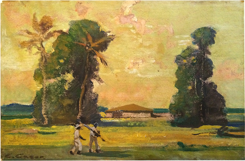 Ettore Caser [1880-1944] Italian/american Cuban Plantation - Ettore Caser (1100x1100), Png Download