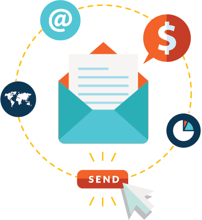 Email Marketing Built Into Your Website - E Mail Marketing Icon (416x454), Png Download