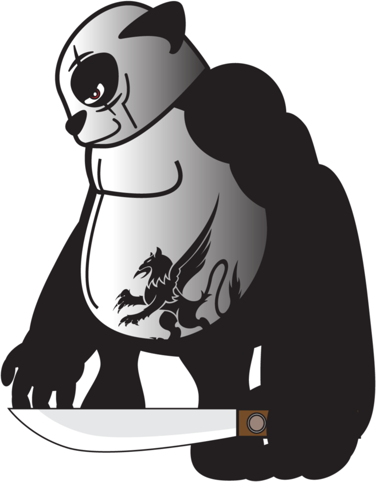 Panda Vector Evil - Evil Panda Png (786x1017), Png Download