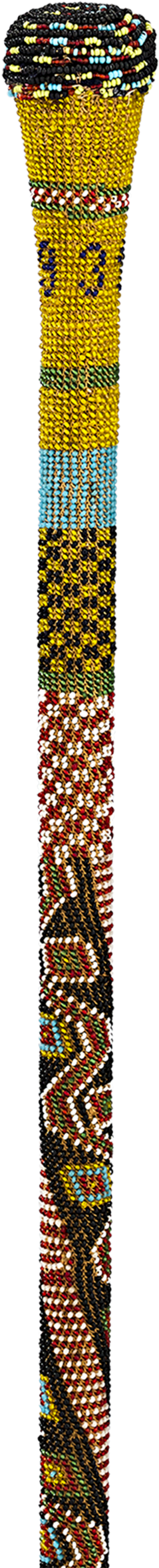 Native American Beaded Cane - Tape Measure (2000x2500), Png Download