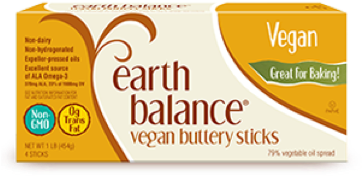 Earthsticks - Earth Balance Vegan Buttery Sticks - 4 Pack, 16 Oz (380x400), Png Download