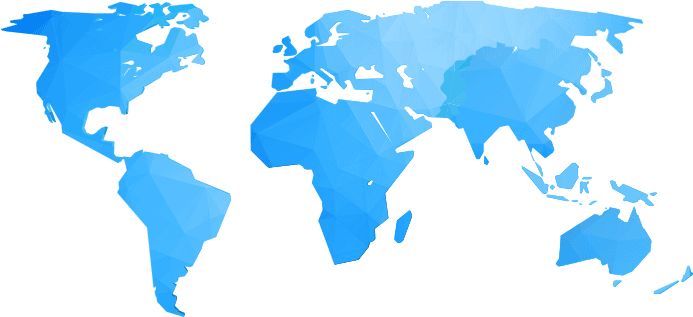 Global Map - Stampmagick Wall Decal, World Map (700x330), Png Download