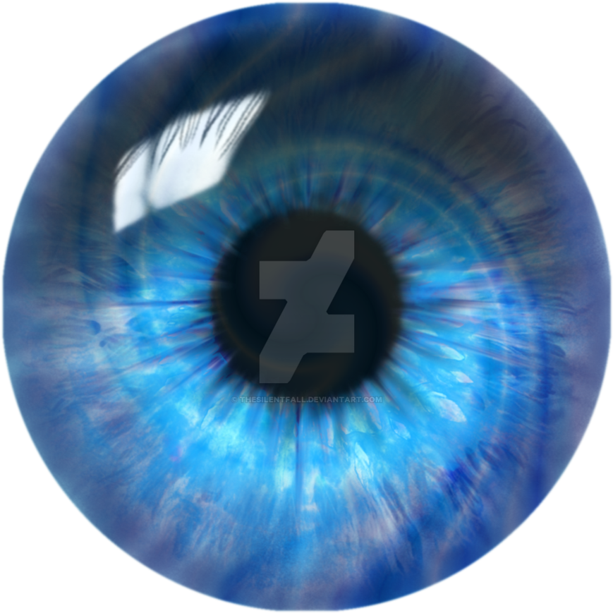 Picture Royalty Free Library Bright Blue Swirl Eye - Red (894x894), Png Download