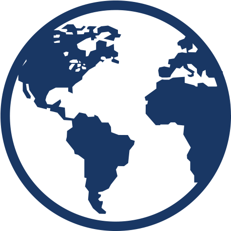 Good News Support Ministries - Transparent World Icon Png (500x514), Png Download