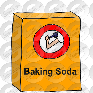 Baking Soda Cliparts - Baking Soda Clipart Black And White (380x380), Png Download