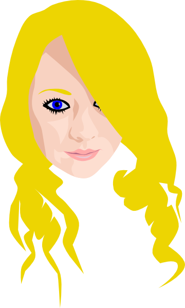 How To Set Use Blonde With Blue Eyes Clipart (360x599), Png Download