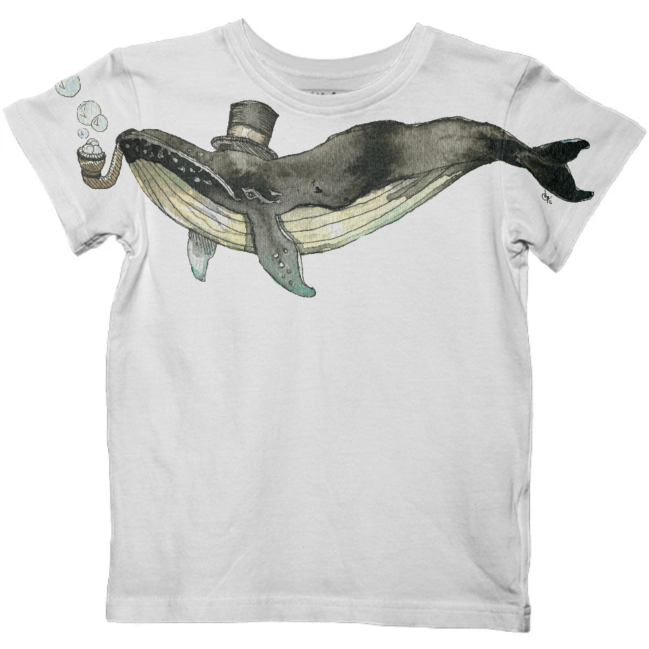 Fancy Whale Kids Tee $38 - Northern Pike (910x910), Png Download