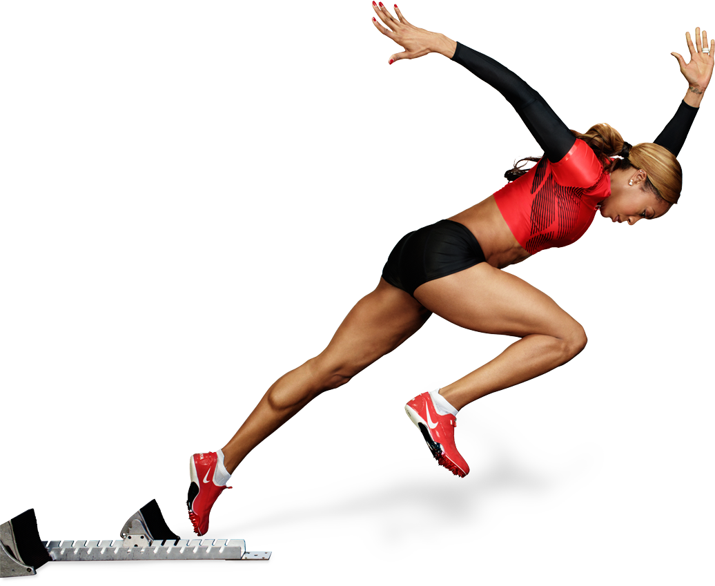 Clipart Woman Track And Field - Track Runner Png (1036x849), Png Download