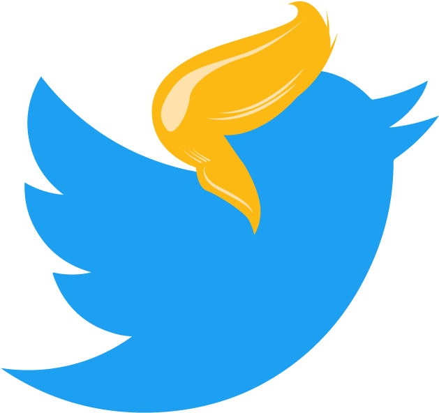 Vector Free Library Months President Tweets The Boston - Trump Twitter Logo Png (696x671), Png Download