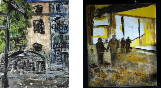 An Approach That Differs Radically From Merely Addressing - Painting (669x292), Png Download