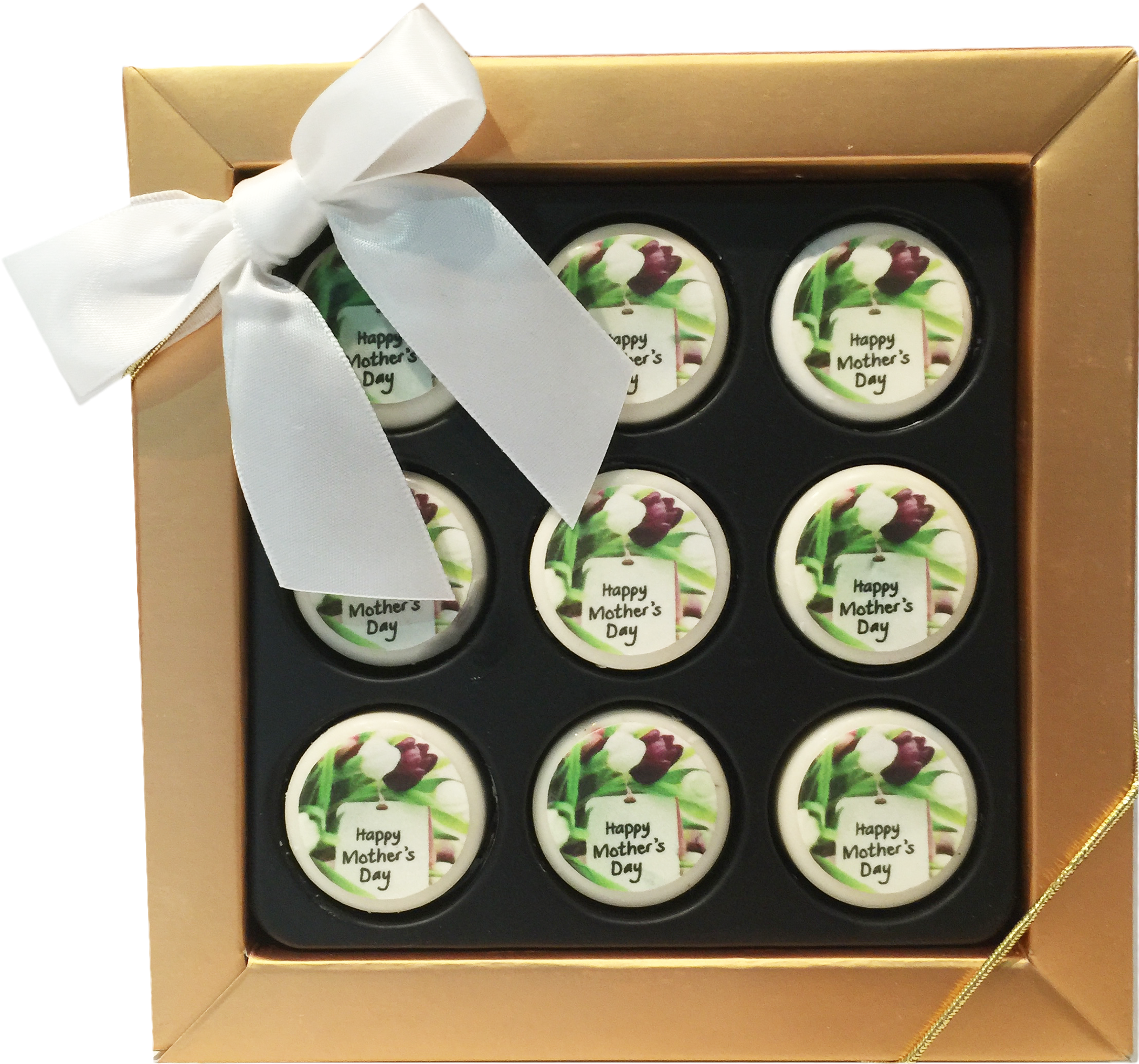"happy Mother's Day" Mini Chocolate Covered Oreos - Happy Mothers Day Chocolate Covered Oreos (2376x2137), Png Download