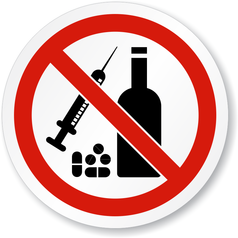 Free Flower Cliparts Transparent, Download Free Clip - No Alcohol Or Drugs Sign (800x800), Png Download