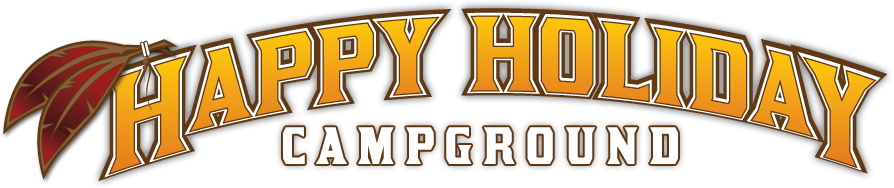 Happy Holiday Rv Village (894x188), Png Download