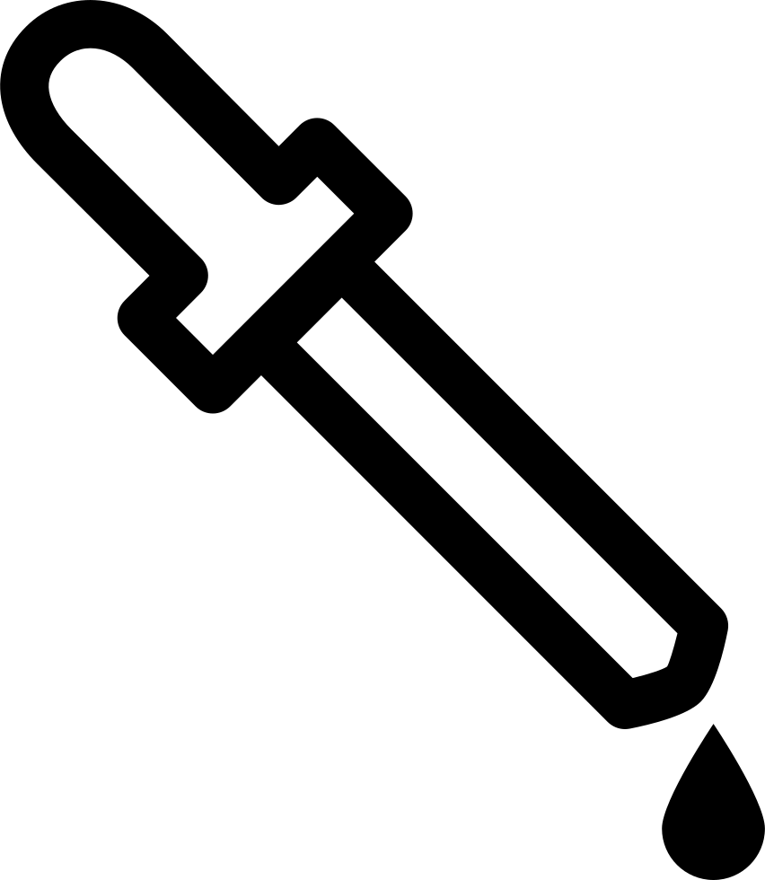 Dropper For Liquid Drugs Dosage In Drops Comments - Gotero De Laboratorio Para Dibujar (852x980), Png Download