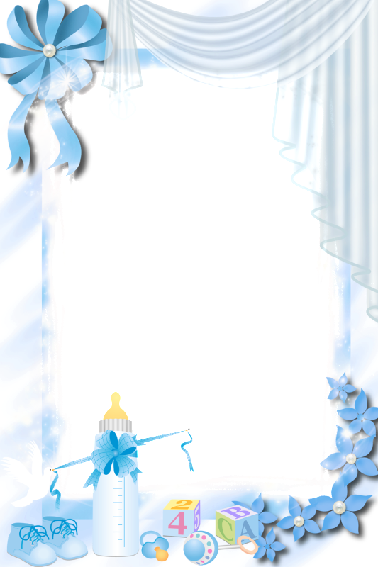 Blue Baby Frames Png (533x800), Png Download