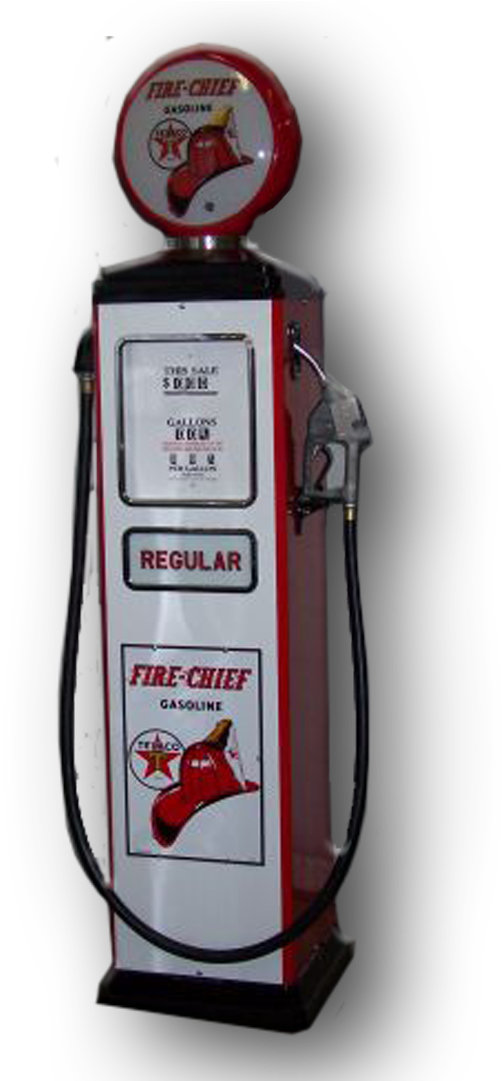 Fire Chief 1950 Erie Computer Gas Pump White Face - Gas Pump (1921x1080), Png Download