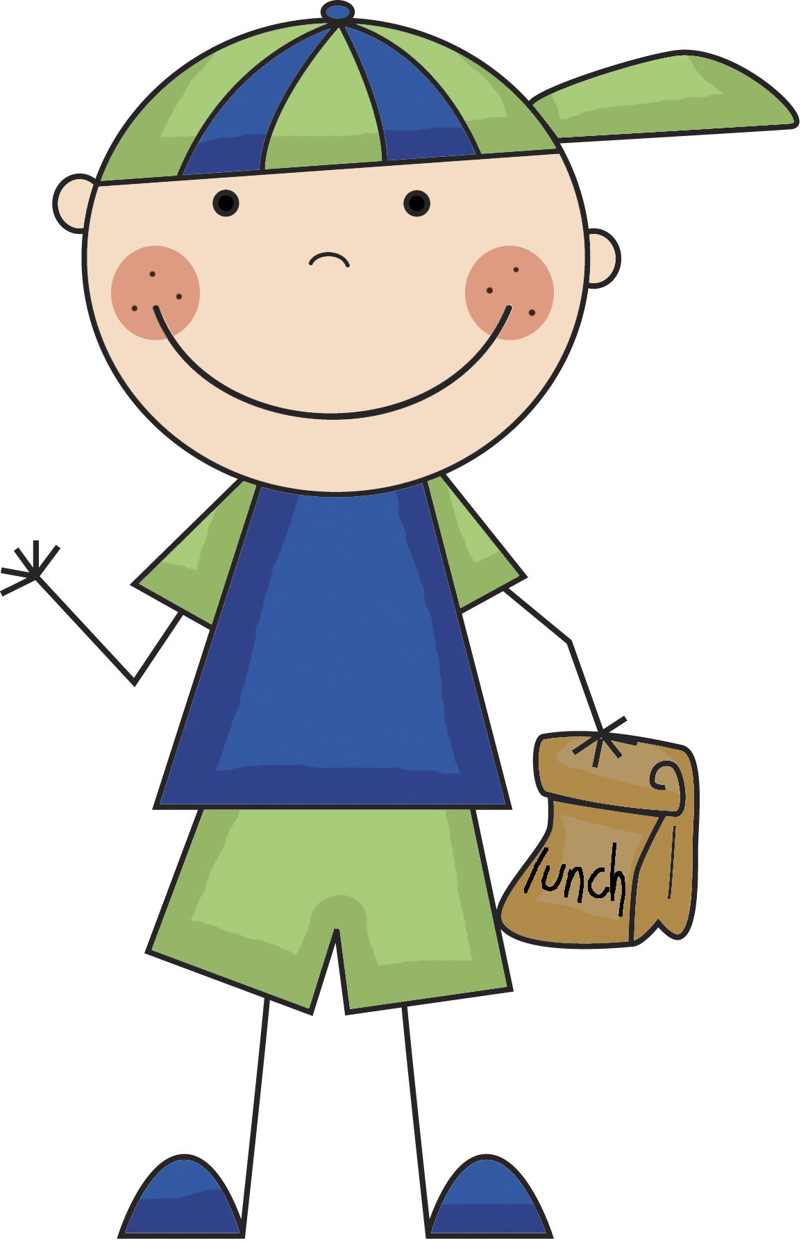 Boy Lunch Png - Boy Clipart Lunch (1154x1788), Png Download