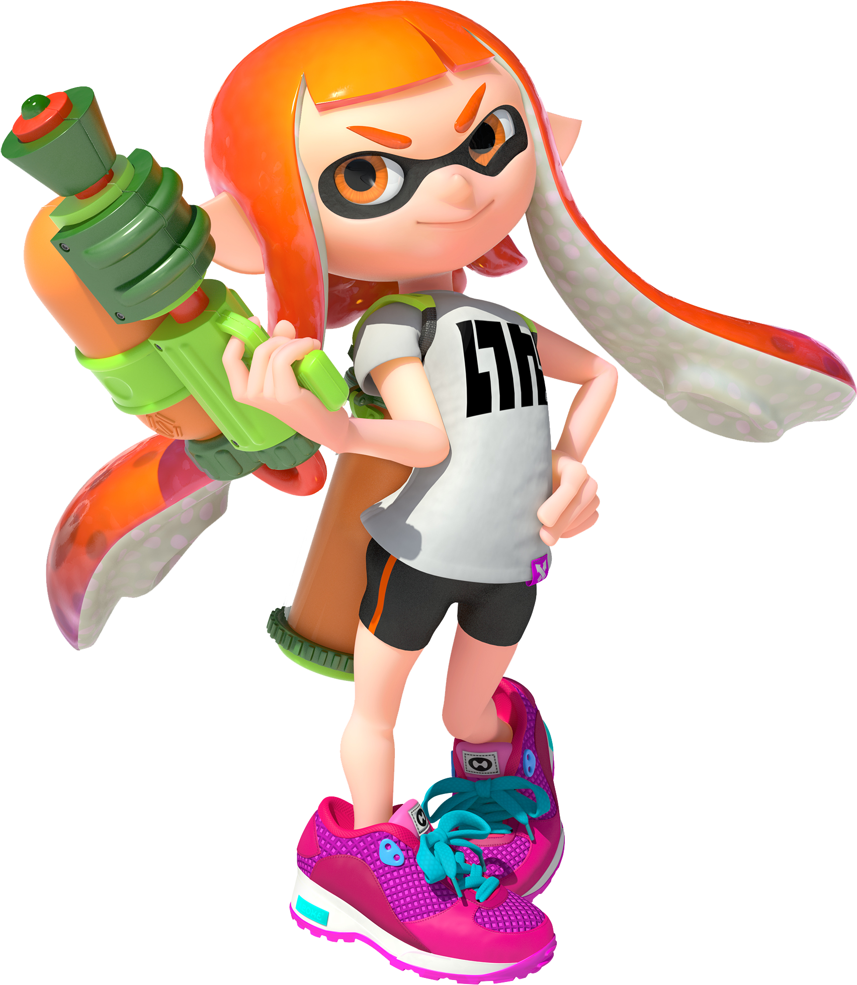Inkling Girl - Splatoon Inkling Girls (417x480), Png Download