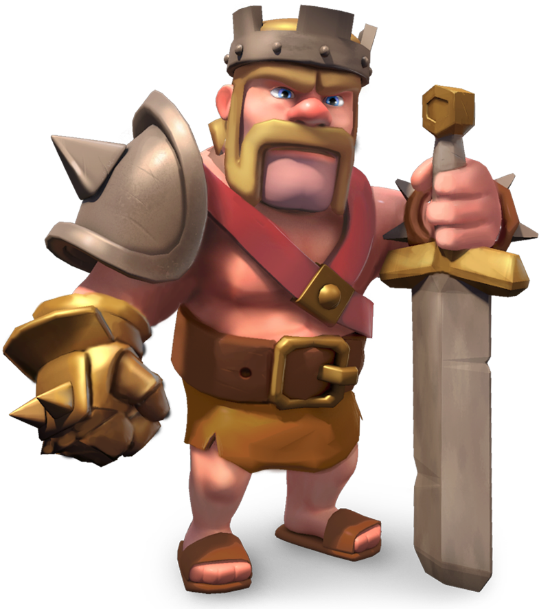 Http - Clash Of Clans Personagens (808x923), Png Download