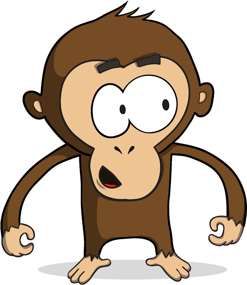 Little Monkey - Monkey Png (500x605), Png Download