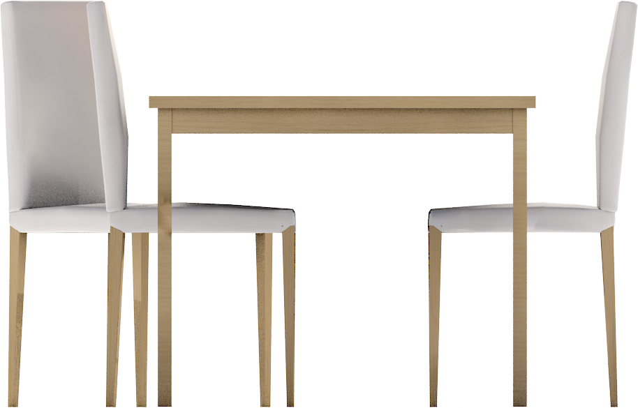 Extendable Dining Tableright - Table Chair 2d Png (914x585), Png Download