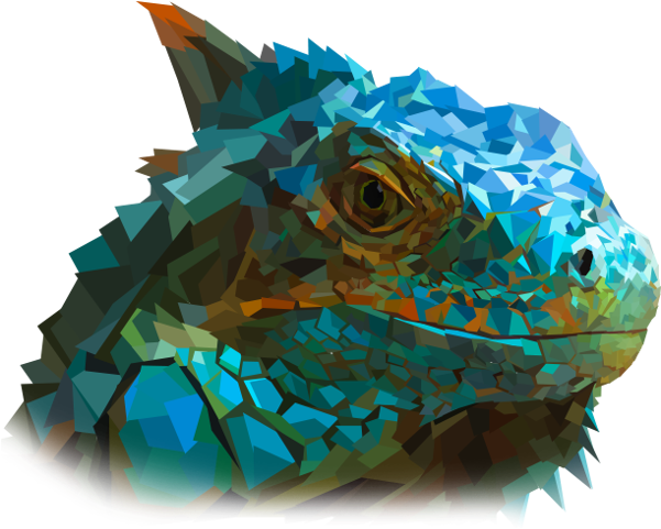 Wildlife Shapes By Érico Santana - Ilustración Digital Animales (600x493), Png Download