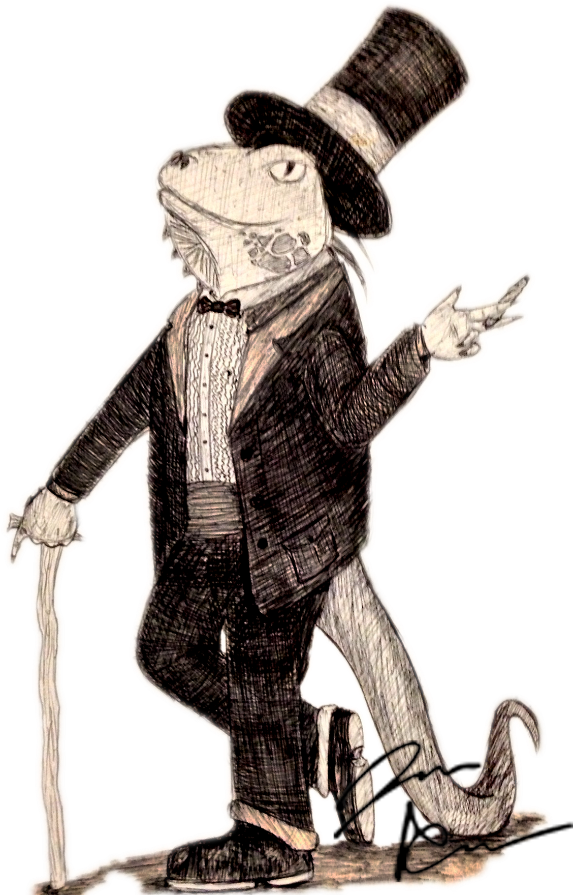 Mayor Iguana - Illustration (1200x1808), Png Download