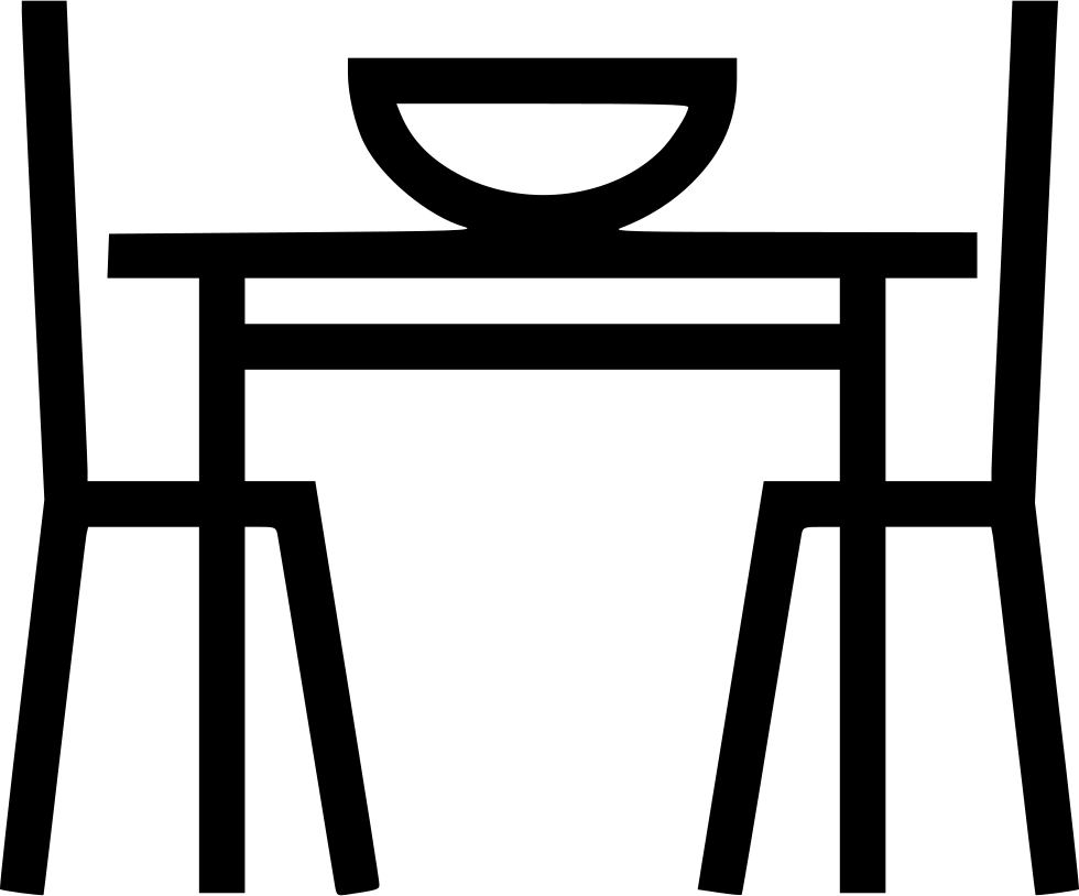 Dining Table I - Dining Table Icon Png (980x814), Png Download