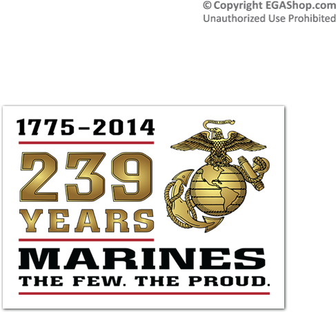 239th-birthday3 - 15 Inch Laptop Sleeve Marines The Few Proud (600x600), Png Download
