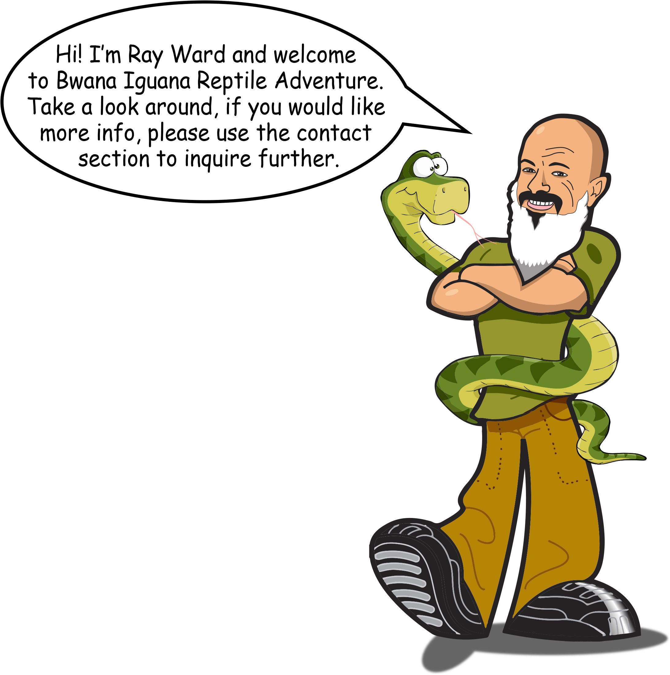 Copyright © 2018 Bwana Iguana Reptile Adventure - Common Iguanas (2258x2240), Png Download