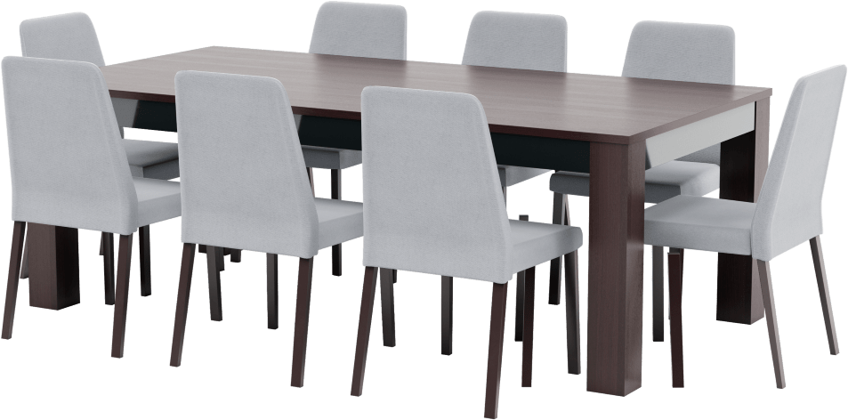 Modern Dining Table - Furniture (1100x723), Png Download
