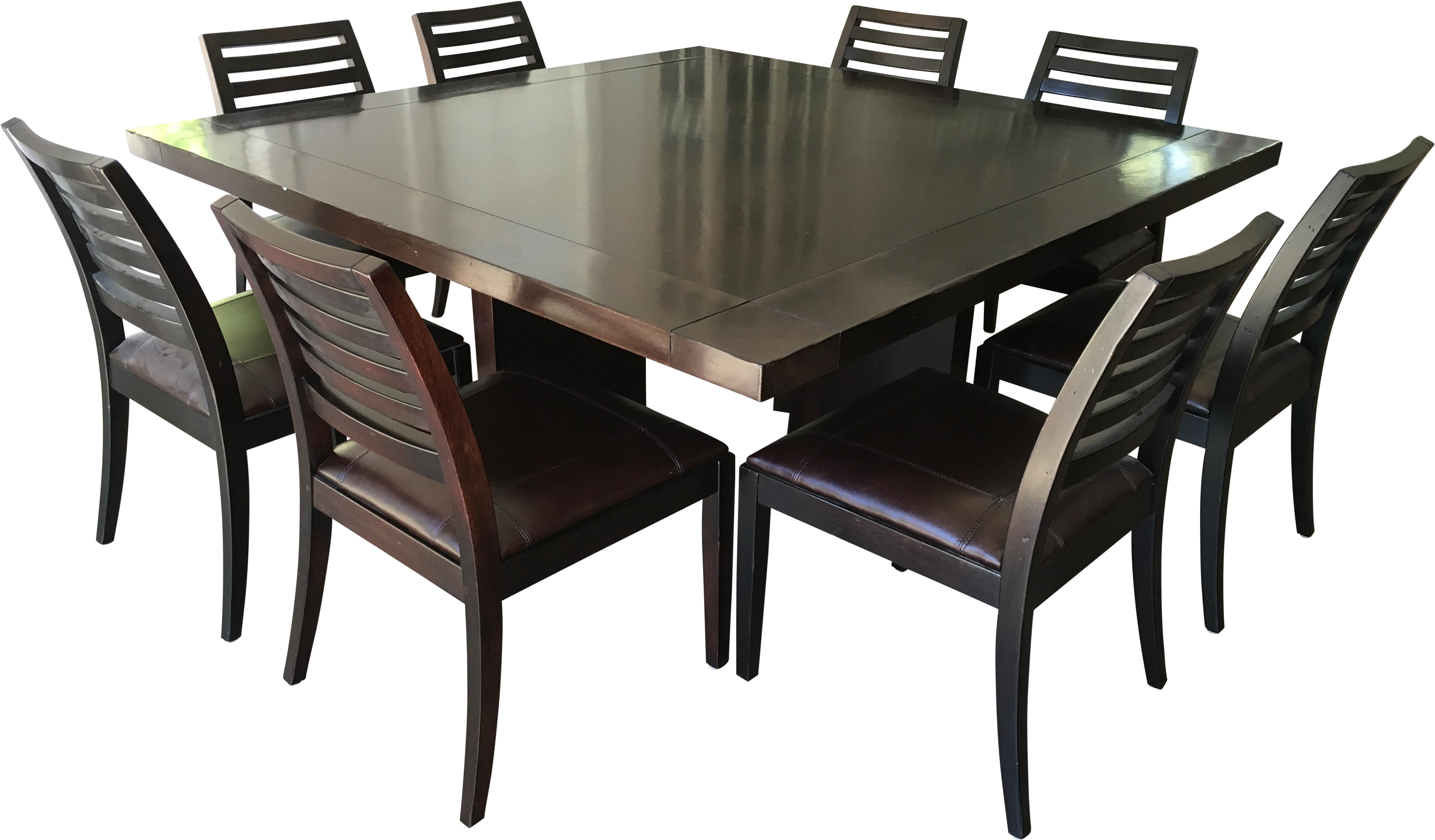 36 Square Dining Table Beautiful Solid Wood Square - Chair (4033x3025), Png Download