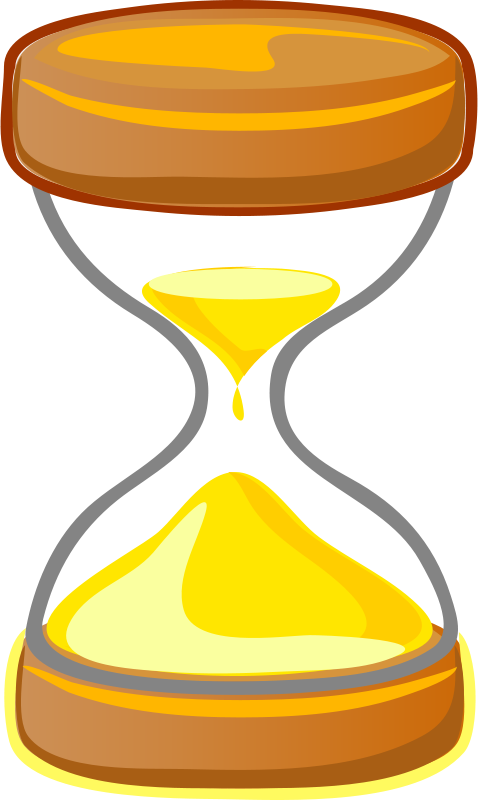 Simple Hourglass Clipart Vector Magz Free Download - Clipart Hourglass (478x800), Png Download