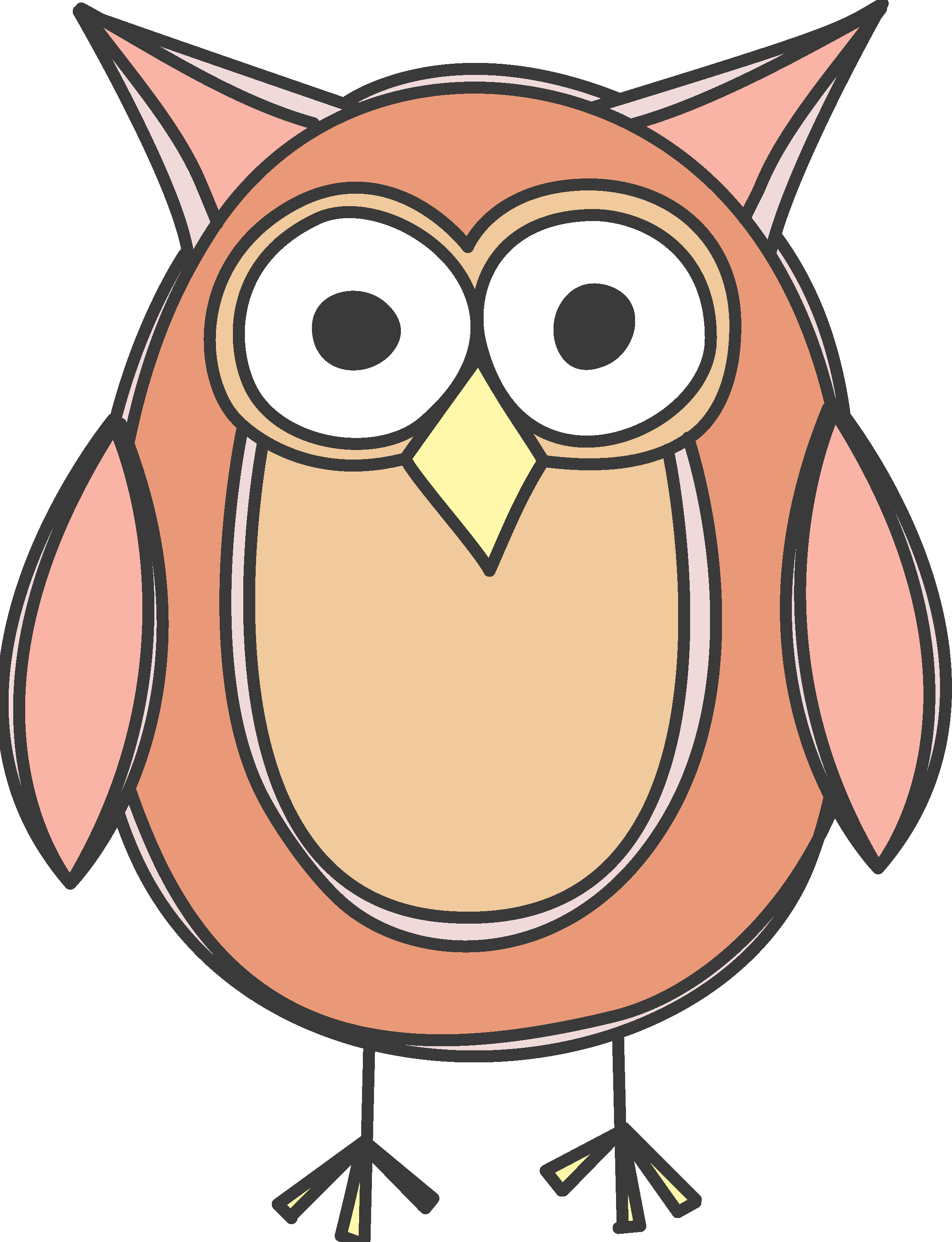 Owl Drawing (2301x3000), Png Download