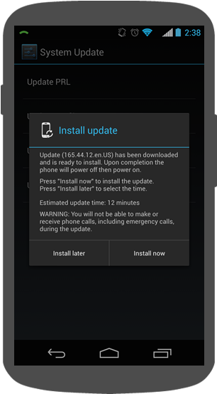 Install Update Kitkat - Portable Network Graphics (327x564), Png Download