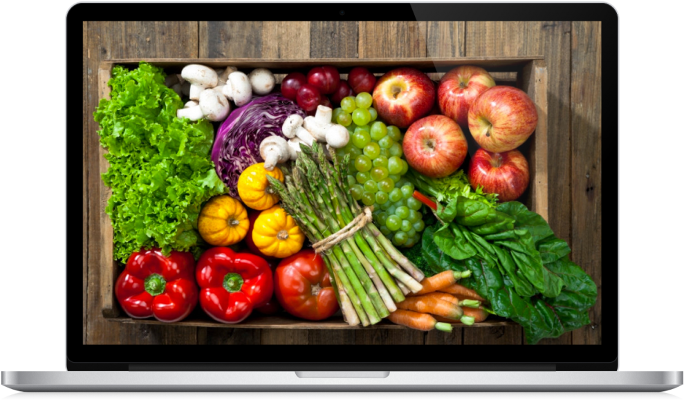 Local And Seasonal Foods (1617x610), Png Download