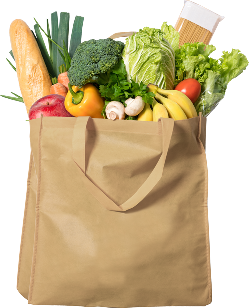 Grocery 397 Kb - Ecojeannie 5 Pack Non-woven Reusable Shopping Tote (405x500), Png Download