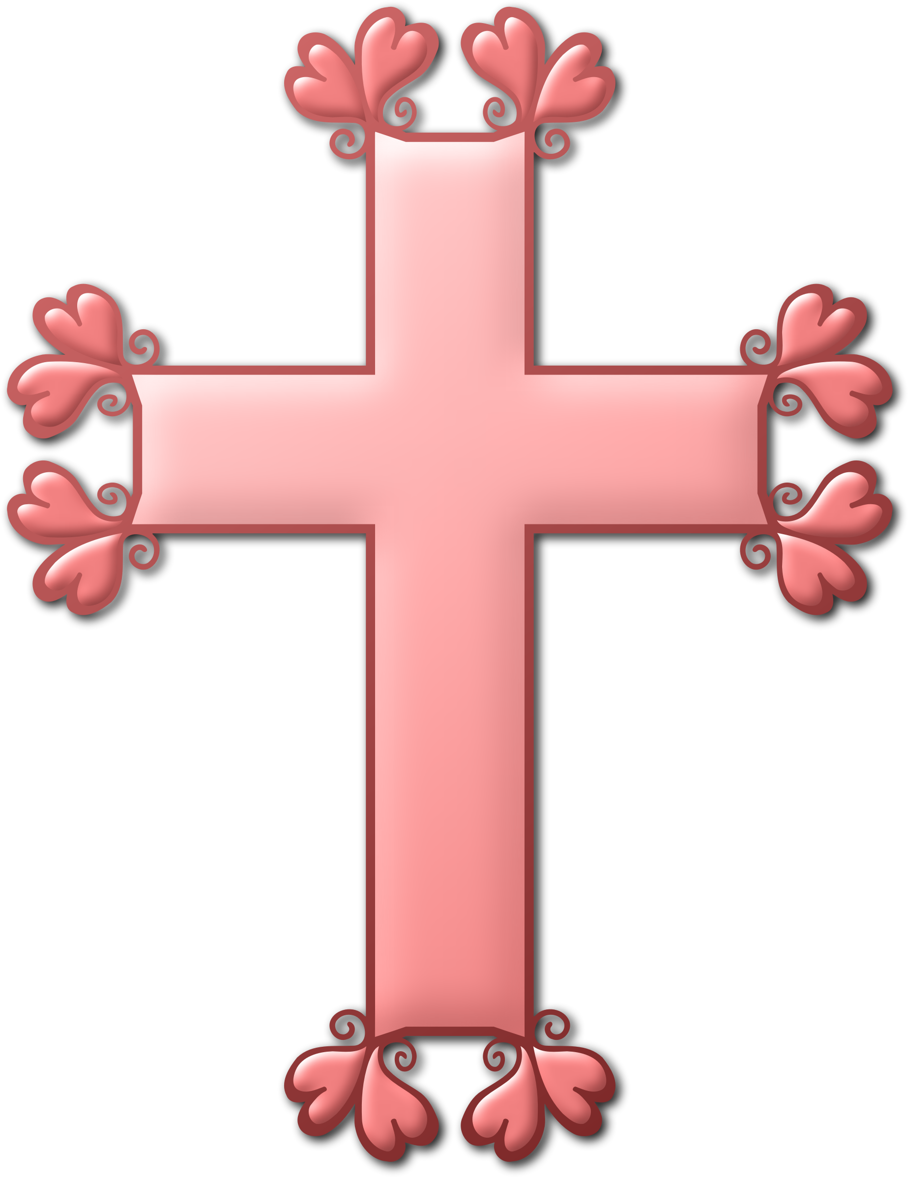 Clip Art Free Colour Big Image Png - Cross (1847x2395), Png Download