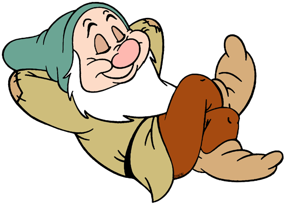 Dwarf Clipart Sleepy - Sleepy Clipart (588x421), Png Download