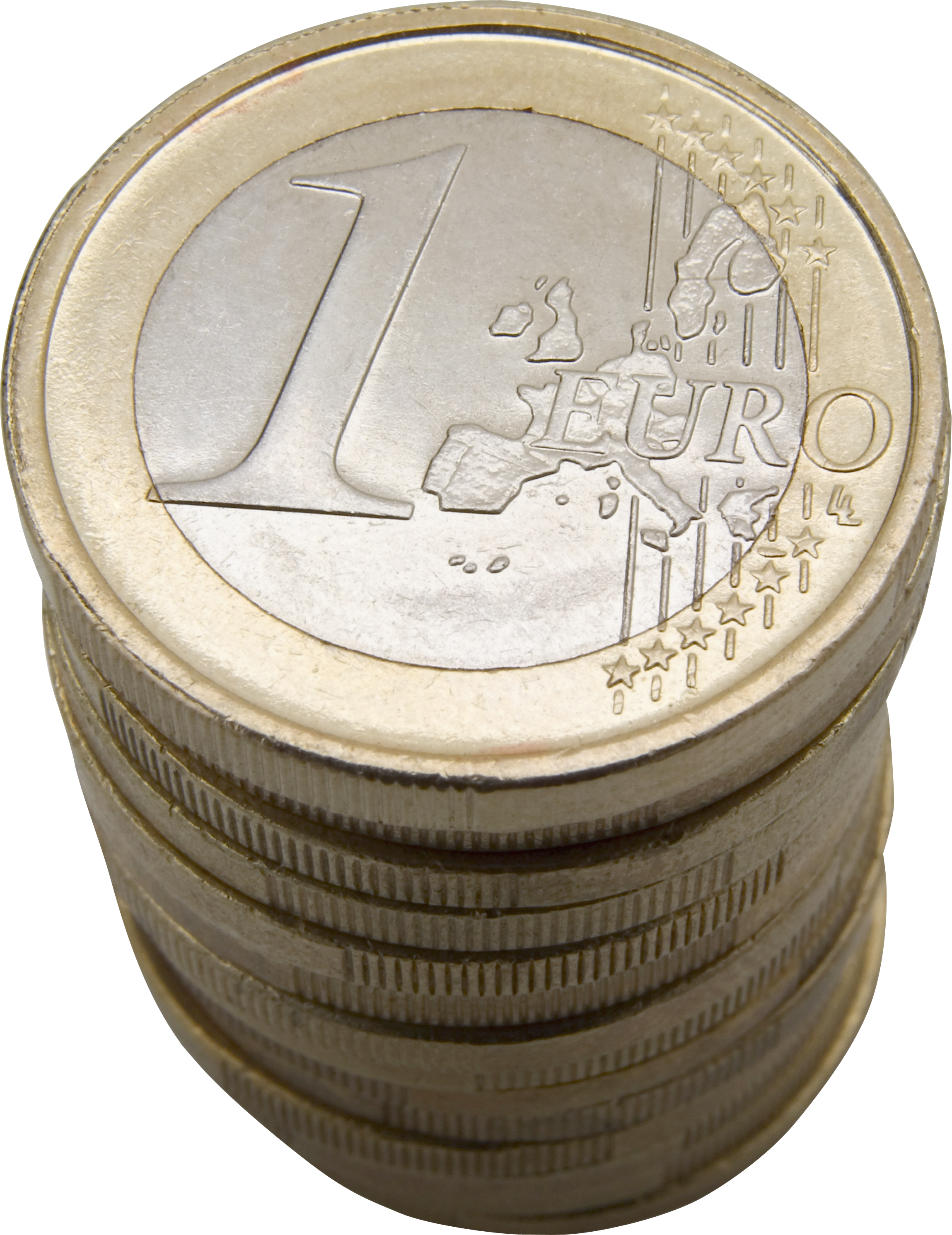 Stack Of Euro Coins (2298x2980), Png Download