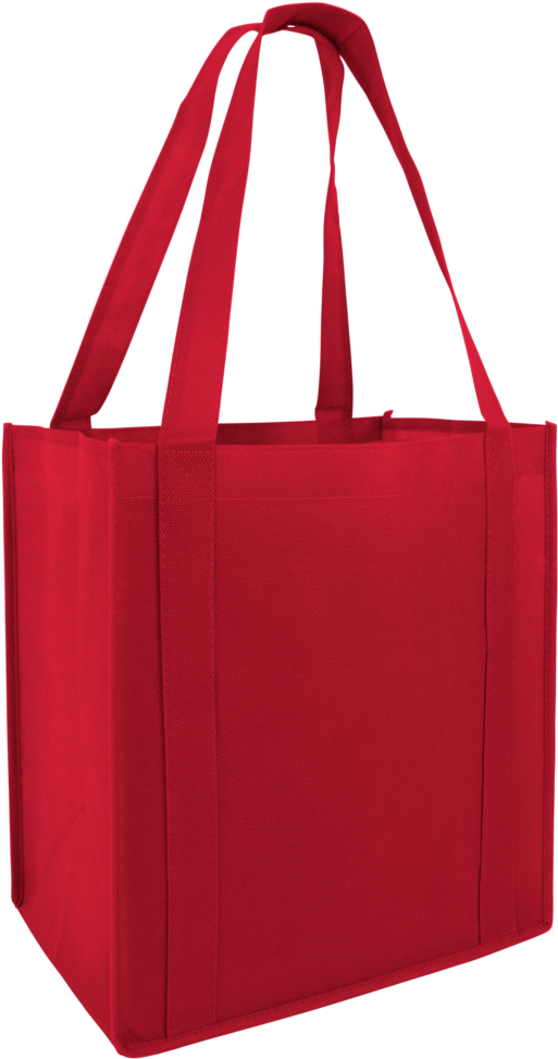 Cheap Grocery Shopping Tote Bag Red - Shopping Bag Png (573x1024), Png Download