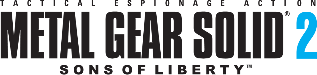 Metal Gear Solid 2 Logo - Metal Gear Solid 2 Sons Of Liberty Logo (1024x244), Png Download