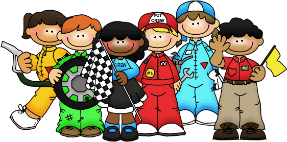 People Clipart Teacherspayteachers First Grade Morning - Race Car Pit Crew Clipart (562x278), Png Download